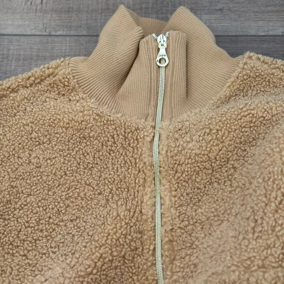JoyLab Sherpa Jacket/Pullover in Camel - Picture 6 of 14